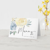 ハッピーバースデーバンプからのママへのベビープレゼント カード (黄色い花)