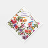 ハッピーバースデーバードハウス スタンダードランチョンナプキン (角)