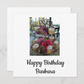 ハッピーバースデーバーバラ 案内状 (正面/裏面)