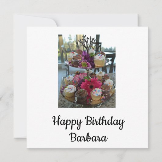 ハッピーバースデーバーバラ 案内状 (正面)