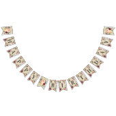 ハッピーバースデーバ素朴ルガンディピンク秋フローラ バンティングフラッグ (全)