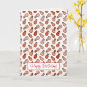 ハッピーバースデーパイナップル カード (黄色い花)