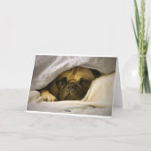 ハッピーバースデーパグパピードググリーティングカード カード (裏面)