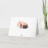 ハッピーバースデーパグパピードッグカード カード (裏面)