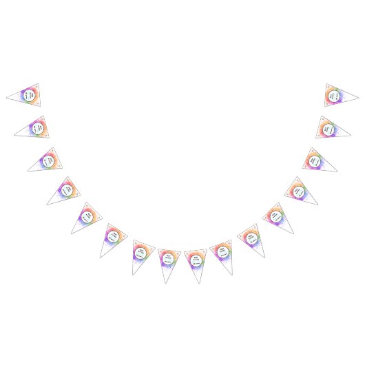 ハッピーバースデーパステルバナー – HAMbyWG バンティングフラッグ (全)