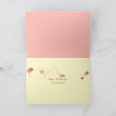 ハッピーバースデーパステルフラワーガーデン カード (内部)