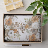 ハッピーバースデーパステルフローラ植物配置 薄葉紙 (ギフト)