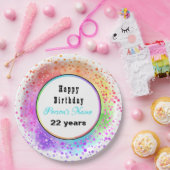 ハッピーバースデーパステル紙プレート- HAMbyWG ペーパープレート (パーティー)