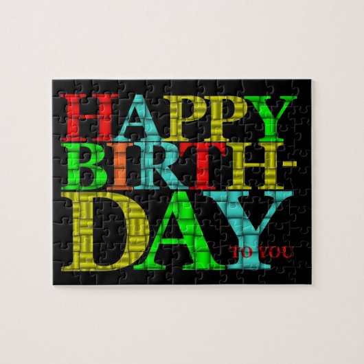 ハッピーバースデーパズル ジグソーパズル (横)