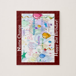 ハッピーバースデーパズルII （パーソナライズ） ジグソーパズル