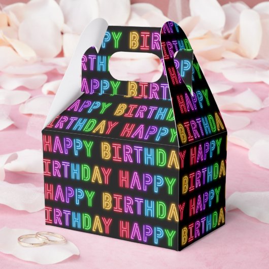 ハッピーバースデーパターン フェイバーボックス (ウェディング)