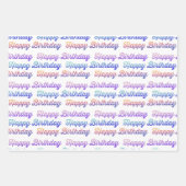 ハッピーバースデーパターン ラッピングペーパーシート (正面2)