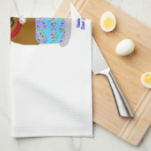 ハッピーバースデーパップキッチンタオル キッチンタオル (四つ折り)