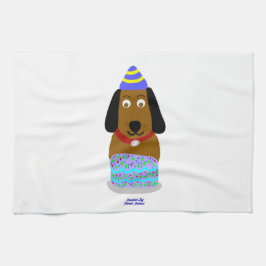 ハッピーバースデーパップキッチンタオル キッチンタオル