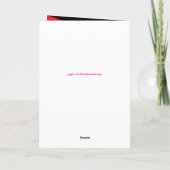 ハッピーバースデーパパあなたは赤最高の黒色 カード (裏面)