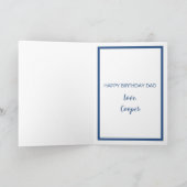 ハッピーバースデーパパおもしろい犬ワールド最高のドッグパパ カード (内部)