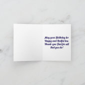 ハッピーバースデーパパグリーティングカード カード (内部)