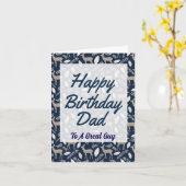 ハッピーバースデーパパグリーティングカード カード (黄色い花)