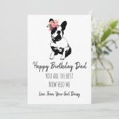 ハッピーバースデーパパザドッグブルドッグフランスの シーズンカード (スタンド正面)