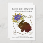 ハッピーバースデーパパザラビット シーズンカード (正面/裏面)