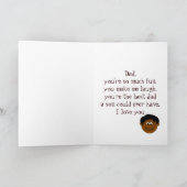 ハッピーバースデーパパダークスキン(息子) カード (内部)