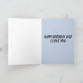 ハッピーバースデーパパドーターカードからあなたを愛する カード (内部)