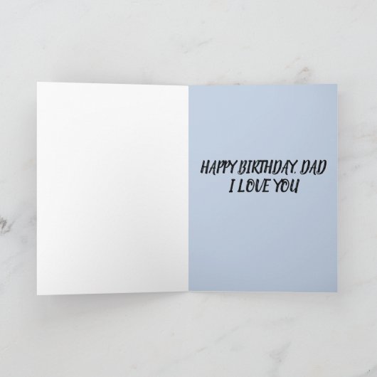 ハッピーバースデーパパドーターカードからあなたを愛する カード (内部)