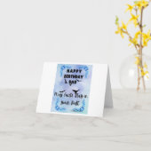 ハッピーバースデーパパファートユーモア カード (黄色い花)