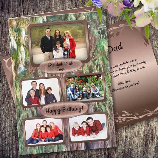 ハッピーバースデーパパフォトOAX1 カード