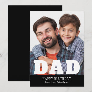 ハッピーバースデーパパモダンパーソナライズされた写真