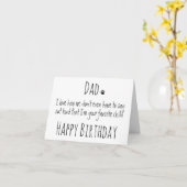 ハッピーバースデーパパユおもしろいーモアドッグパパ誕生日 カード (黄色い花)