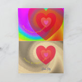 ハッピーバースデーパパ折りグリーティングカード カード (内部)