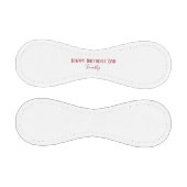 ハッピーバースデーパパ赤と白 野球ボール (パネル)