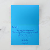 ハッピーバースデーパパ魚釣りボート0346 カード (内部)