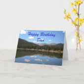 ハッピーバースデーパパ カード (黄色い花)