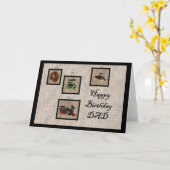 ハッピーバースデーパパ カード (黄色い花)