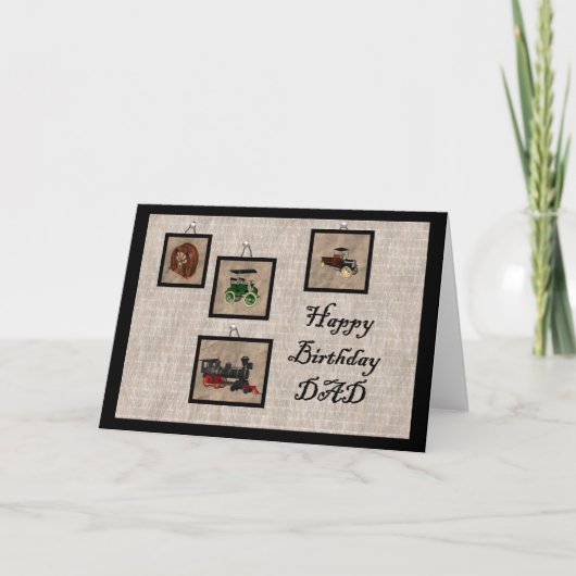 ハッピーバースデーパパ カード (正面)