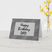 ハッピーバースデーパパ カード (黄色い花)