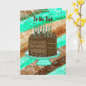 ハッピーバースデーパパ カード (黄色い花)