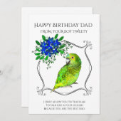 ハッピーバースデーパパ シーズンカード (正面/裏面)