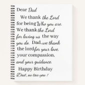 ハッピーバースデーパパ ノートブック (正面)