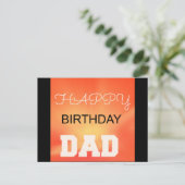 ハッピーバースデーパパ ポストカード (スタンド正面)