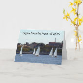 ハッピーバースデーパパ:「ALL OF US」 カード (黄色い花)