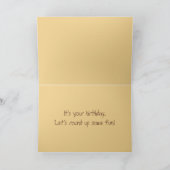 ハッピーバースデーパロミノホースカード カード (内部)