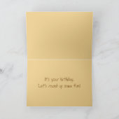 ハッピーバースデーパロミノホースカード カード (内部)