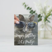 「ハッピーバースデーパワティ」のおもしろい写真 ポストカード (スタンド正面)