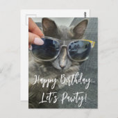 「ハッピーバースデーパワティ」のおもしろい写真 ポストカード (正面/裏面)