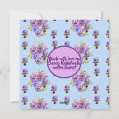 ハッピーバースデーパンシーフローラおばあちゃんの名刺 シーズンカード (裏面)