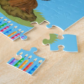 ハッピーバースデーパンダベアキャンドル ジグソーパズル (側面)