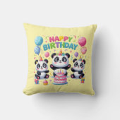 ハッピーバースデーパンダ クッション (正面)